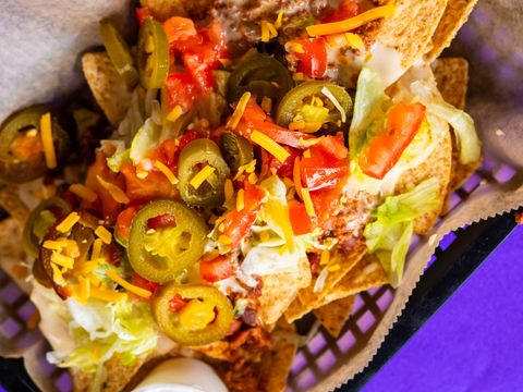 Loaded nachos at Bar South