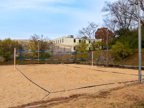 Sand volleyball court at Bar South